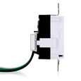 Leviton MT528-B Lev-Lok Decora Plus Surge Protective Duplex Receptacle Outlet, Commercial Specification Grade, Tamper-Resistant, 15 Amp, 125 Volt, Modular, NEMA 5-15R, 2-Pole, 3-Wire, Self-Grounding - Blue