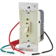 Leviton TSF01-10T 1.5A Quiet Toggle Slide Fan Speed control, 3-speed, 120VAC, 60Hz, Single Pole or 3-Way - Light Almond
