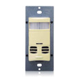Leviton OSSMT-M3I Multi-Tech wall box occupancy sensor w/neutral wire lighting control, 347V, 60Hz, CEC Title 24 Compliant, 30s-30m Time Delay, Ambient Light Override, Self Adjusting, Field Configurable, Ivory, NAFTA Compliant.