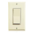 Leviton WSS0S-S9I LevNet RF Wireless Decora remote switch, single rocker, self powered, EnOcean 902MHz, Compatible with LevNet RF receivers,(GSA Unique Part). Made in the USA, Title 24 compliant, ASHRAE 90.1 compliant, Color: Ivory