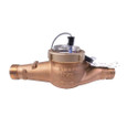 Leviton WMC75-BU1 3/4 in by 5/8 in Bronze Water Meter with Couplings