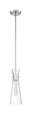 NUVO Lighting 60-6868 Bahari, 1-Light, Mini Pendant Fixture, Polished Nickel Finish with Clear Glass