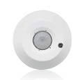 Leviton ODC15-IDW Provolt™ Occupancy Sensor lighting control, Line Voltage, 8'-12' Ceiling Mount, PIR Sensor 1500 sq ft, Daylighting, Auto-Calibration, 120-277V AC/CA 50/60HZ. UL/CE, RoHS & CEC Title 20/24 compliant. Color: White.