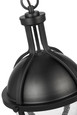 NUVO Lighting 60-7674 Lincoln, 1-Light Medium Pendant, Medium Base, 60W, Matte Black Finish, Clear Seeded Glass