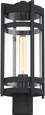NUVO Lighting 60-6575 Tofino, 1-Light, Post Lantern, Textured Black Finish with Clear Glass