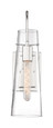 NUVO Lighting 60-6869 Alondra, 1-Light, Wall Sconce Fixture, Polished Nickel Finish with Clear Glass