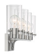 NUVO Lighting 60-7174 Sommerset, 4-Light, Vanity Fixture, Brushed Nickel Finish with Clear Glass