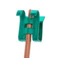 Metallics CG20 Ground Clip size 10/12/14 Green Steel Zinc (Clam 100)
