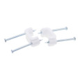 Metallics CS50P Staples 1/2 Wht Insul 2-Nail Stpl Plastic (2000)