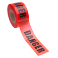 Metallics CT3D Caution Barricade Tape RED 3"x1000ft