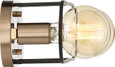 NUVO Lighting 60-6652 Chassis, 2 Light, Vanity, Copper Brushed Brass Finish with Matte Black Frame