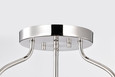 NUVO Lighting 60-7822 Amado 3 Light Semi Flush Mount, Polished Nickel Finish, Clear Glass