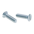 Metallics FM136 3/8-16 x 5 in. Flat Head Slotted Machine Screws - Steel Zinc - 25qty