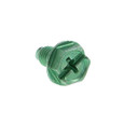 Metallics GSH19 Ground Screw 8-32 X 5/16 Hwh Sl Green Steel Zinc (Box 100)