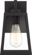 NUVO Lighting 60-6581 Halifax, 1-Light, Small Lantern, Matte Black Finish with Clear Glass