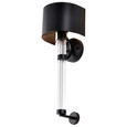 NUVO Lighting 60-7756 Teagon 1-Light Wall Sconce, Matte Black Finish, Metal Shade