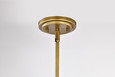 NUVO Lighting 60-7776 Adina 1-Light Medium Pendant, Natural Brass Finish