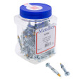 Metallics J6726 Anchors 1/8 Long Hllw Wall Drv-Pt Scr (Jar 100)