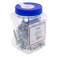 Metallics J6726 Anchors 1/8 Long Hllw Wall Drv-Pt Scr (Jar 100)
