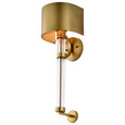 NUVO Lighting 60-7757 Teagon 1-Light Wall Sconce, Natural Brass Finish, Metal Shade