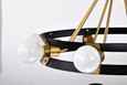 NUVO Lighting NUV-60-7868 Marsden 8 Light Chandelier - Matte Black and Natural Brass Finish