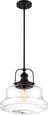 NUVO Lighting 60-6759 Basel, 1-Light, Pendant Fixture, Aged Bronze Finish with Clear Glass