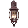NUVO Lighting 60-892 Central Park, 3 Light, 22in, Wall Lantern with Clear Beveled Glass