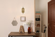 NUVO Lighting 60-7711 Teton, 1-Light Vanity, Medium Base, 60W, Natural Brass Finish, Clear Beveled Glass