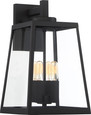 NUVO Lighting 60-6583 Halifax, 4-Light, Large Lantern, Matte Black Finish with Clear Glass
