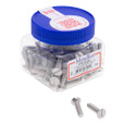 Metallics JFM101SS 1/4-20 x 1 in. Flat Head Slotted Machine Screws - 18-8 Stainless - 100qty