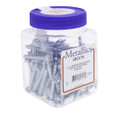 Metallics JDS174 12 x 2 in. 5/16 Indented Hex Head Slotted Sharp Point Tapping Screws - Steel Zinc - 100qty