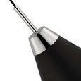 NUVO Lighting 60-7472 Tango, 1-Light, Small Pendant, Matte Black with Polished Nickel