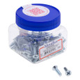 Metallics JFMP80 6-32 x 1/2 in. Flat Head Phillips Machine Screws - Steel Zinc - 100qty