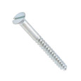 Metallics JFW132 8 x 1 in. Flat Head Slotted Wood Screws - Steel Zinc - 100qty