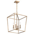 NUVO Lighting 60-7931 Emma 4-Light Small Pendant, Burnished Brass Finish