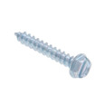 Metallics JDS160V 6 x 3/4 in. 1/4 Indented Hex Head Slotted Sharp Point Tapping Screws - Steel Zinc - 500qty