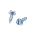 Metallics JDS168V 10 x 1-1/2 in. 1/4 Indented Hex Head Slotted Sharp Point Tapping Screws - Steel Zinc - 500qty