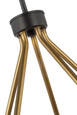 NUVO Lighting 60-7685 Starlight, 5-Light Chandelier, Medium Base, 60W, Matte Black Finish, Clear Seeded Glass