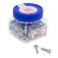 Metallics JFM101 1/4-20 x 1 in. Flat Head Slotted Machine Screws - Steel Zinc - 100qty