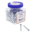 Metallics JFWP11M 6 x 1 in. Flat Head Phillips Wood Screws - Steel Zinc - 1000qty