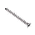 Metallics JFWP20SS 8 x 1-1/4 in. Flat Head Phillips Wood Screws - 18-8 Stainless - 100qty