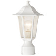 NUVO Lighting 60-994 Cornerstone, 1-Light, 14in, Post Lantern with Clear Seed Glass