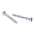 Metallics JFWP120 4 x 1/2 in. Flat Head Phillips Wood Screws - Steel Zinc - 100qty