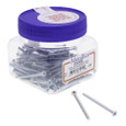 Metallics JFMP91 6-32 x 3 in. Flat Head Phillips Machine Screws - Steel Zinc - 100qty