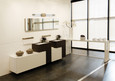 NUVO Lighting 60-7713 Teton, 3 Light Vanity, Medium Base, 60W, Natural Brass Finish, Clear Beveled Glass