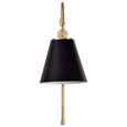 NUVO Lighting 60-7445 Dover, 1-Light, Wall Sconce, Black with Vintage Brass