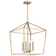 NUVO Lighting 60-7932 Emma 4-Light Large Pendant, Burnished Brass Finish