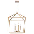 NUVO Lighting 60-7932 Emma 4-Light Large Pendant, Burnished Brass Finish