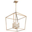 NUVO Lighting 60-7932 Emma 4-Light Large Pendant, Burnished Brass Finish
