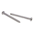 Metallics JFWP42SS 12 x 2 in. Flat Head Phillips Wood Screws - 18-8 Stainless - 100qty